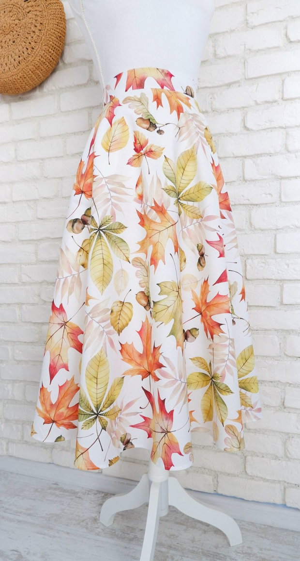 Rochie Camasa cu Revere Frunze Toamna