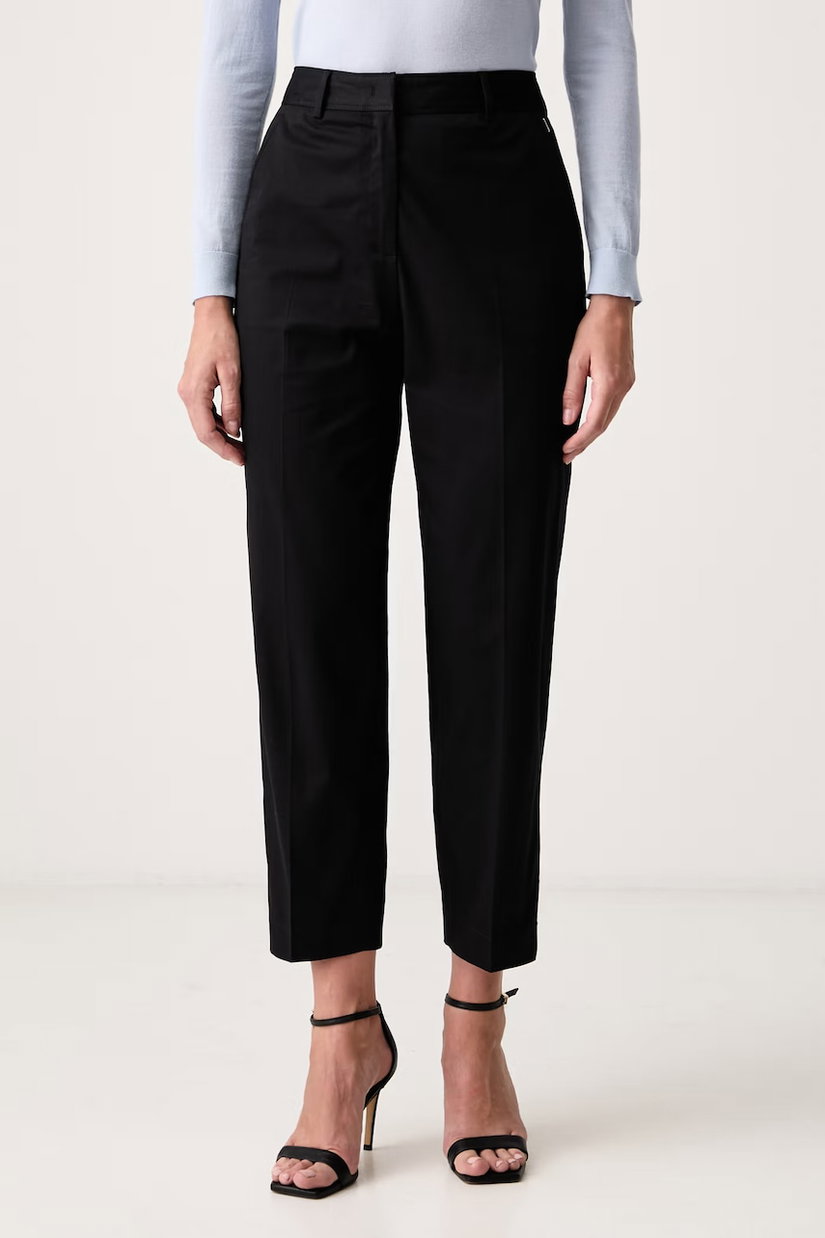 BOSS pantaloni pentru femei cu bumbac Tecarino2