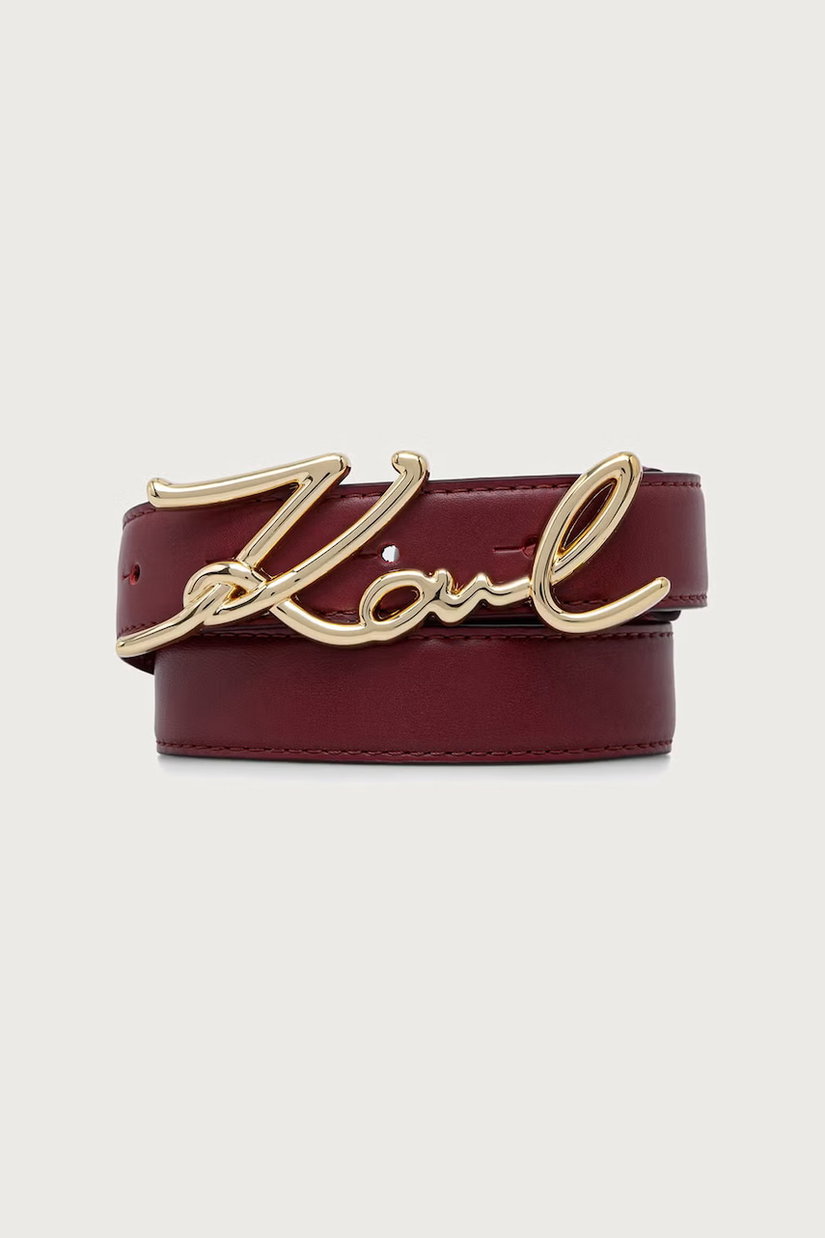 Karl Lagerfeld curea pentru femei din piele K/SIGNATURE