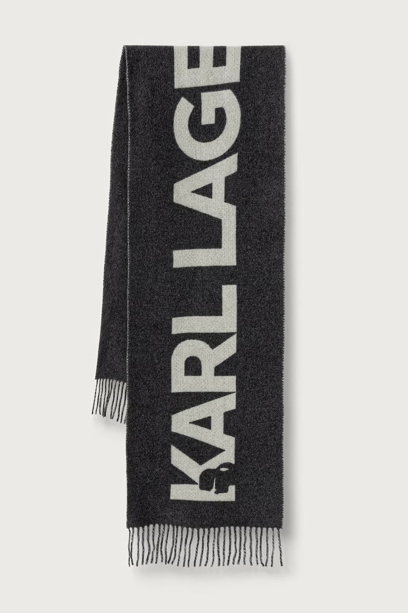 Karl Lagerfeld fular pentru femei cu lână K/ESSENTIAL