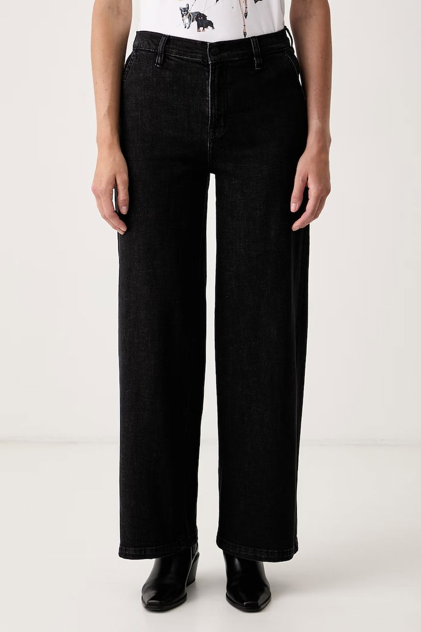 DKNY blugi wide leg pentru femei