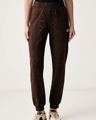 EA7 Emporio Armani pantaloni de trening pentru femei cu bumbac