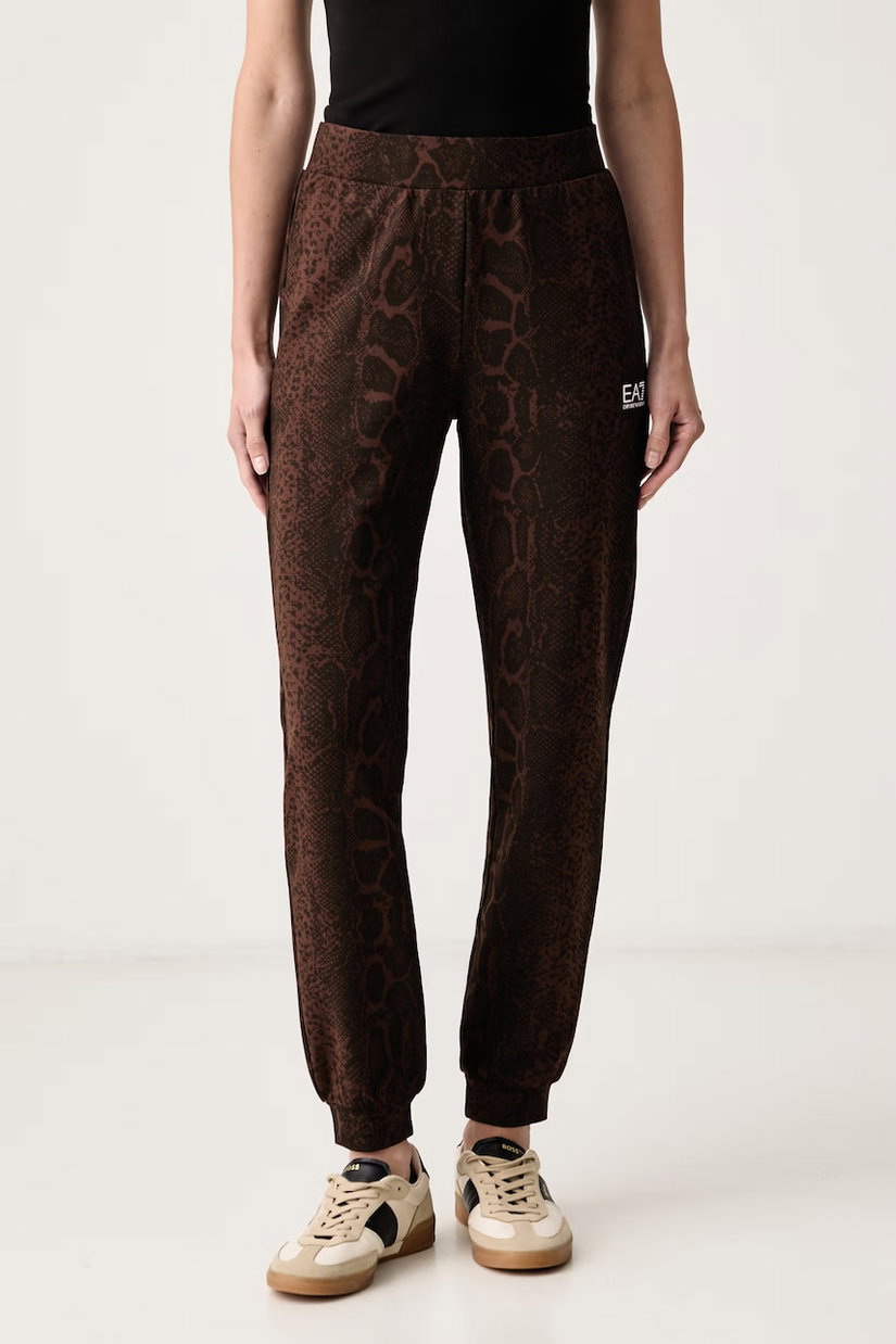 EA7 Emporio Armani pantaloni de trening pentru femei cu bumbac