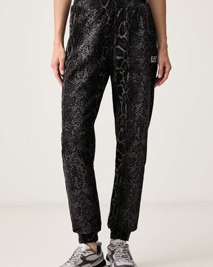 EA7 Emporio Armani pantaloni de trening pentru femei cu bumbac