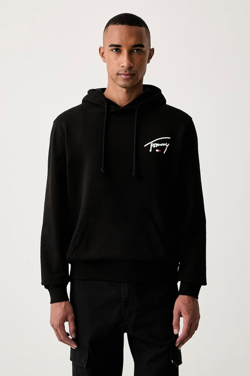 Tommy Jeans hanorac cu glugă pentru bărbați din bumbac