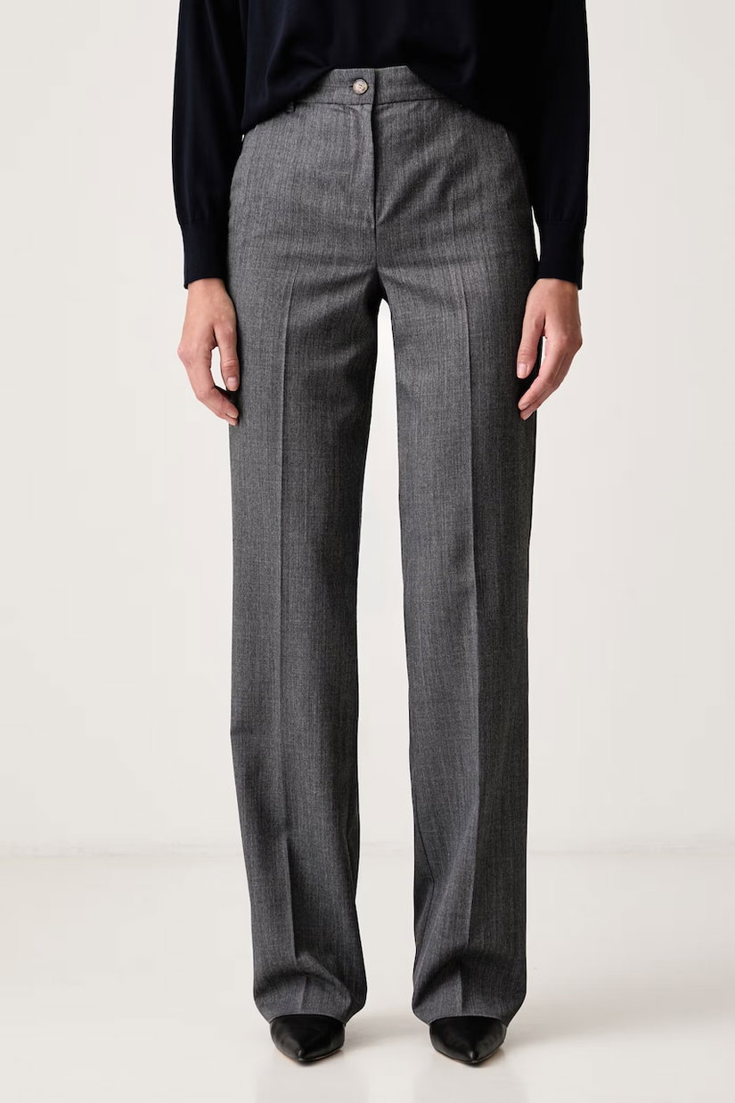 Marella pantaloni straight pentru femei cu amestec de lână MLSNEMBO