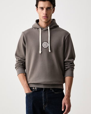 Armani Exchange hanorac cu glugă pentru bărbați din bumbac cu elastan