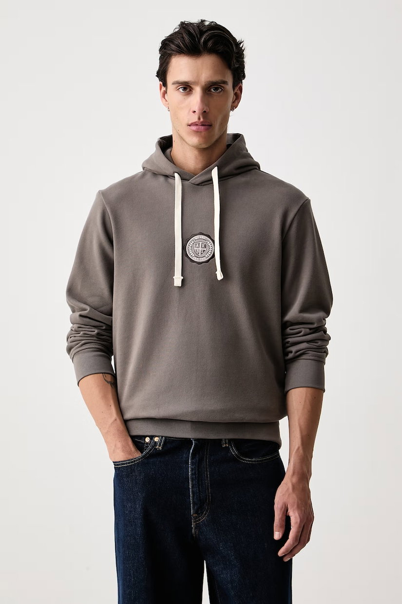 Armani Exchange hanorac cu glugă pentru bărbați din bumbac cu elastan