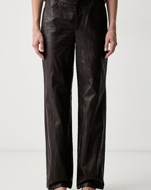 iBlues pantaloni straight pentru femei din imitație de piele IBLLEGNO