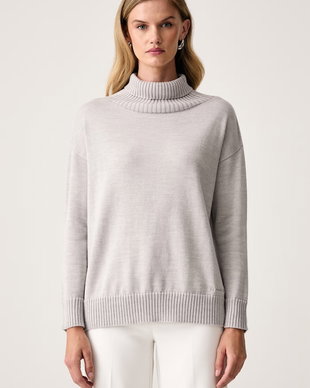 MM by Max Mara pulover cu guler înalt pentru femei din lână MMLMEANDRO