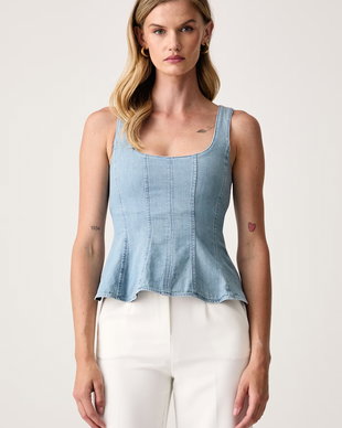 Marella top pentru femei din denim MLSAPRILE