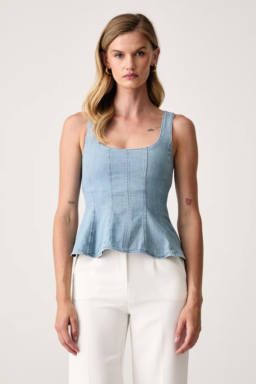 Marella top pentru femei din denim MLSAPRILE