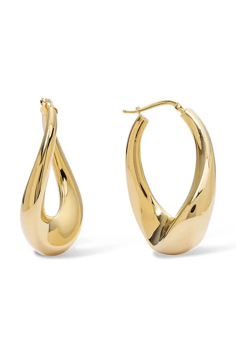 BERRIES cercei pentru femei argint placat cu aur Loop Earrings