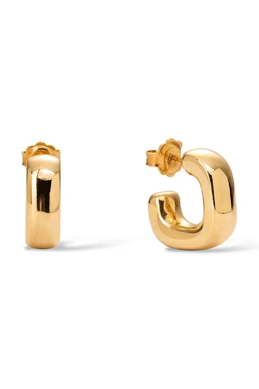 BERRIES cercei pentru femei argint placat cu aur Quadro earrings