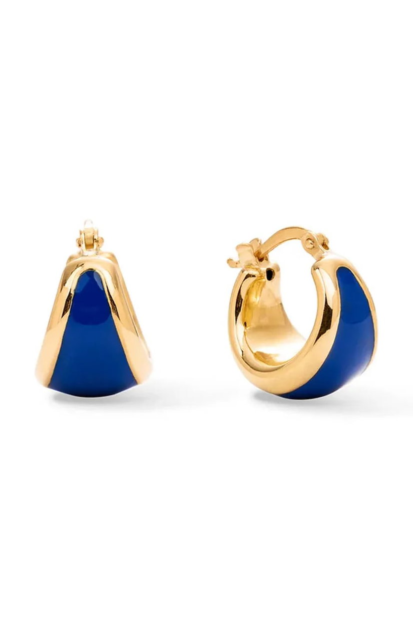 BERRIES cercei pentru femei argint placat cu aur Viva Blueberry Earrings