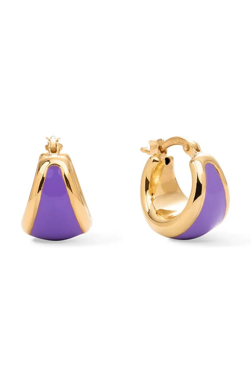 BERRIES cercei pentru femei argint placat cu aur Viva Lavender Earrings