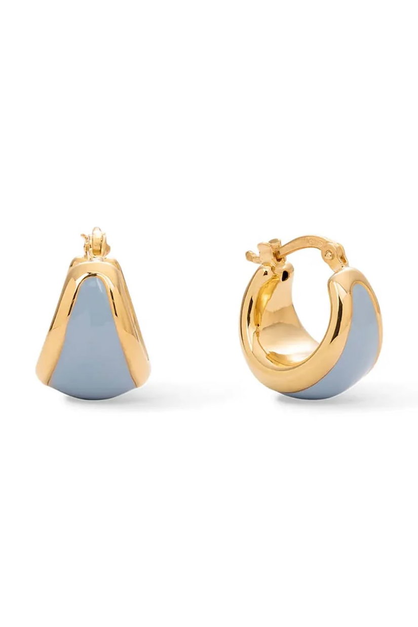 BERRIES cercei pentru femei argint placat cu aur Viva Vintage Blue Earrings