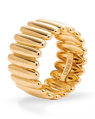 BERRIES pentru femei argint placat cu aur Bott Maxi Ring
