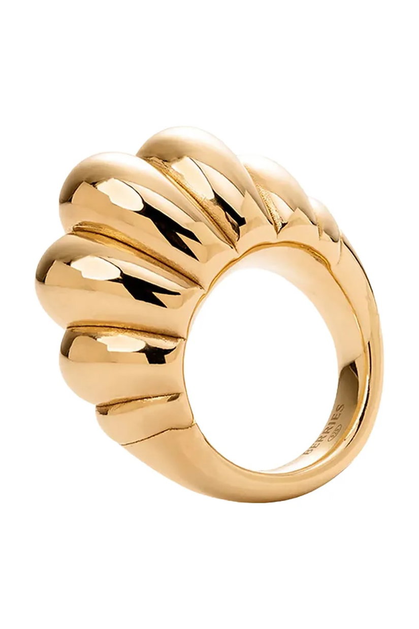 BERRIES inel pentru femei argint placat cu aur Groove Ring