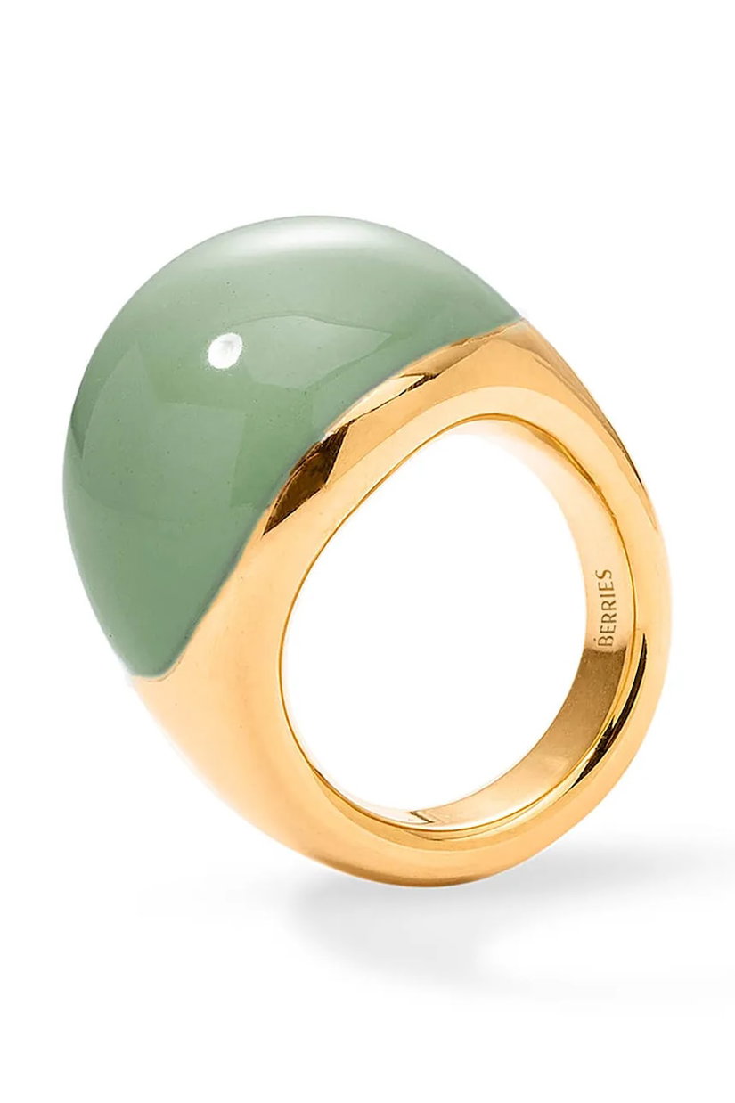 BERRIES inel pentru femei din argint placat cu aur Viva Matcha XL Ring
