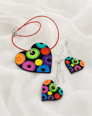 Set bijuterii pictat 02407