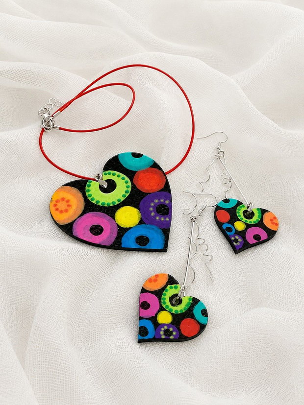 Set bijuterii pictat 02407