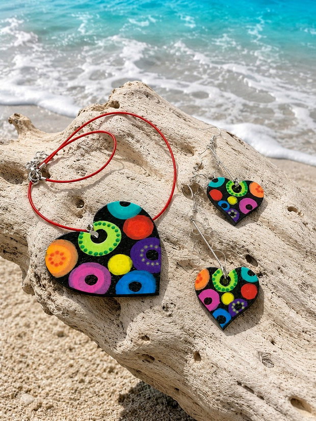Set bijuterii pictat 02407
