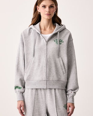 Tommy Hilfiger hanorac cu glugă pentru femei cu bumbac