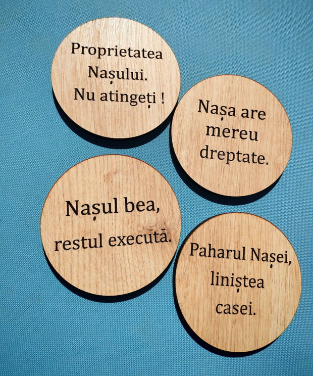 Suporturi de pahare din lemn