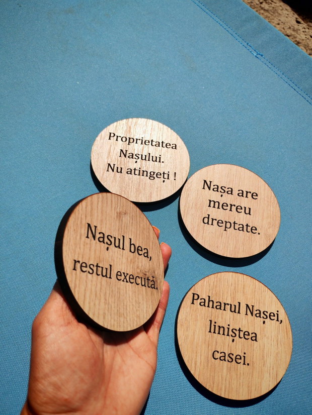 Suporturi de pahare din lemn