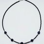 Colier argint 925 cu turmalina neagra, perle de cultura si hematit