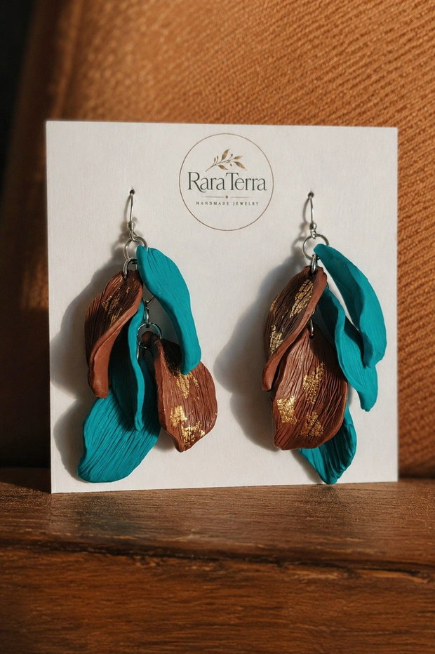 Cercei statement Botanica Desert Lagoon | RaraTerra Botanica Collection