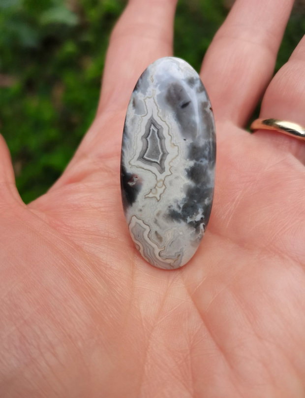 Inel Agata Crazy lace si Argint 925 - IN1439 - Inel pietre semipretioase, inel reglabil, inel statement, cadou sotie, inel cadou, bijuterii cadou, bijuterii agate, cristale vindecatoare, cristaloterapie, cristale de colectie