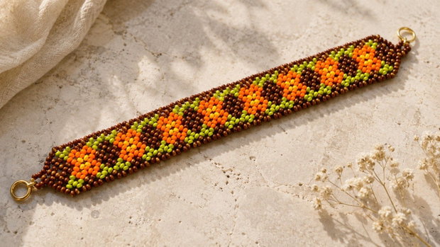 Brățară handmade Flori de Toamnă