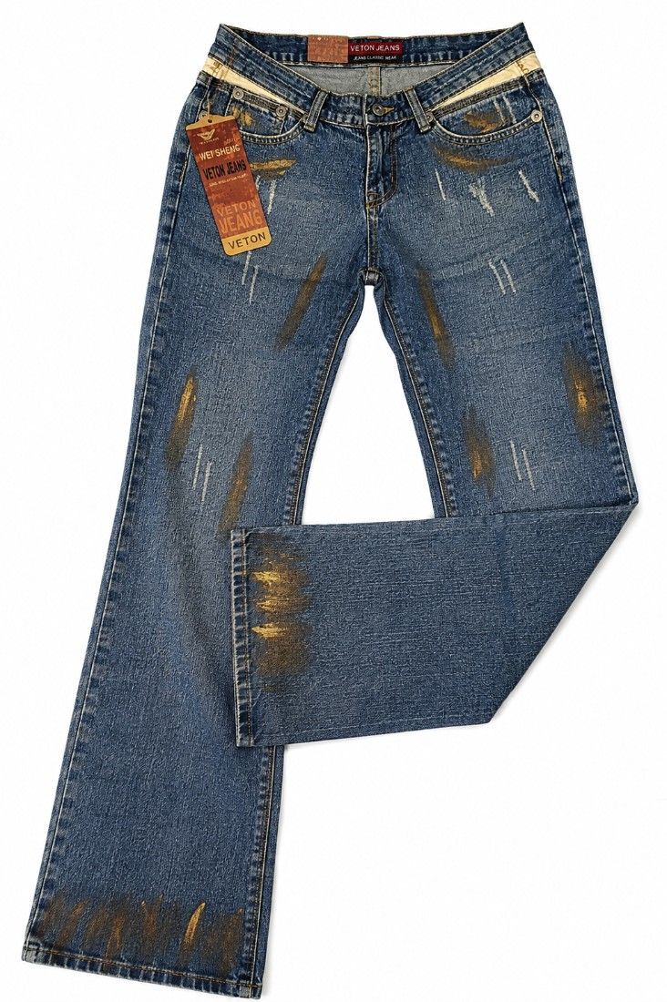 Blugi vintage Y2K taliea joasă, bootcut