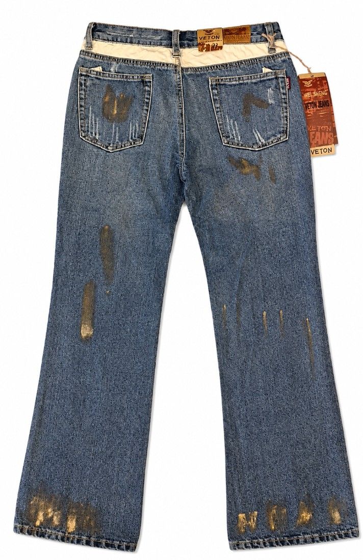 Blugi vintage Y2K taliea joasă, bootcut