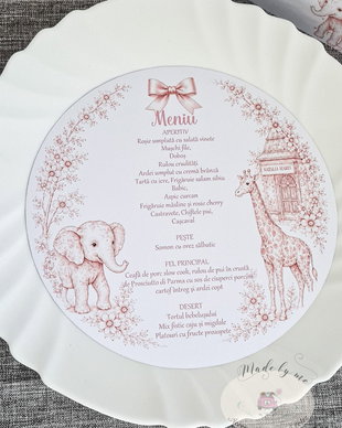 Meniu individual botez Dior Baby