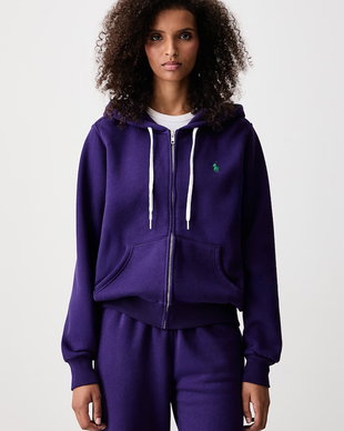 Polo Ralph Lauren  hanorac cu fermoar și glugă pentru femei cu bumbac