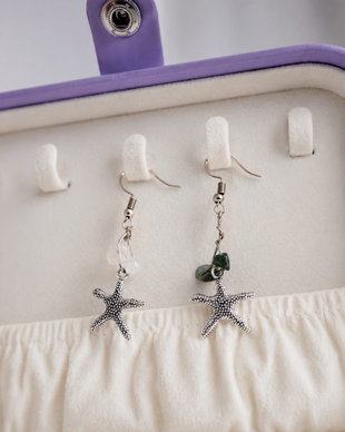 Cercei Handmade Starfish & Moss Agate