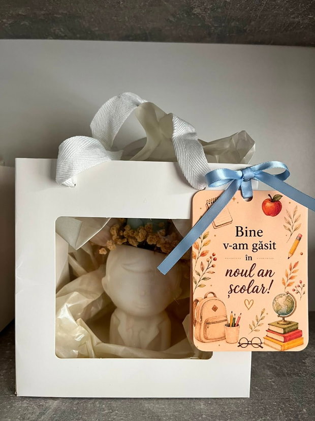Aranjament parfumat din ceară de soia (băiețel)