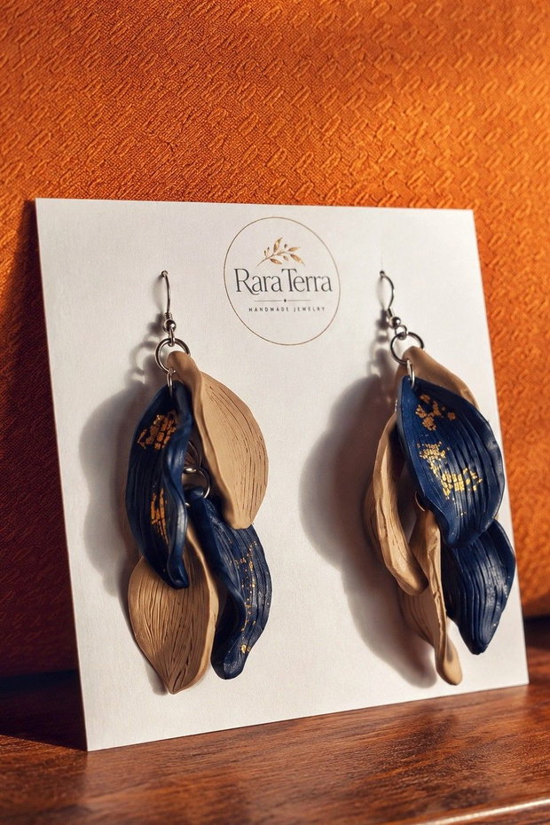 Cercei statement Botanica Midnight Dune | RaraTerra Botanica Collection