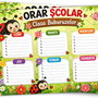 Orar școlar A4  Clasa Buburuzelor