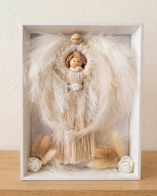 Tablou Inger Pazitor din Macrame