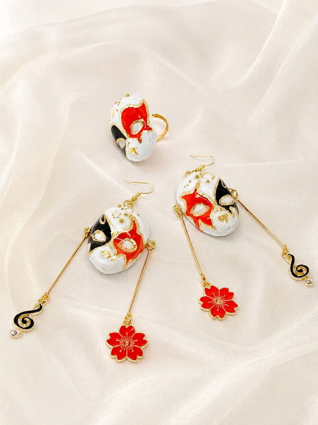 Set bijuterii pictate 02440