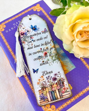 Semn de carte Flowers - Invatatoare