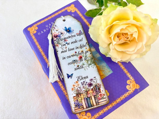 Semn de carte Flowers - Invatatoare
