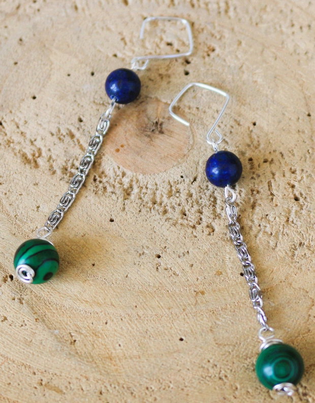 Cerce cu malahit si lapis lazuli - Echilibru, profunzime și eleganță