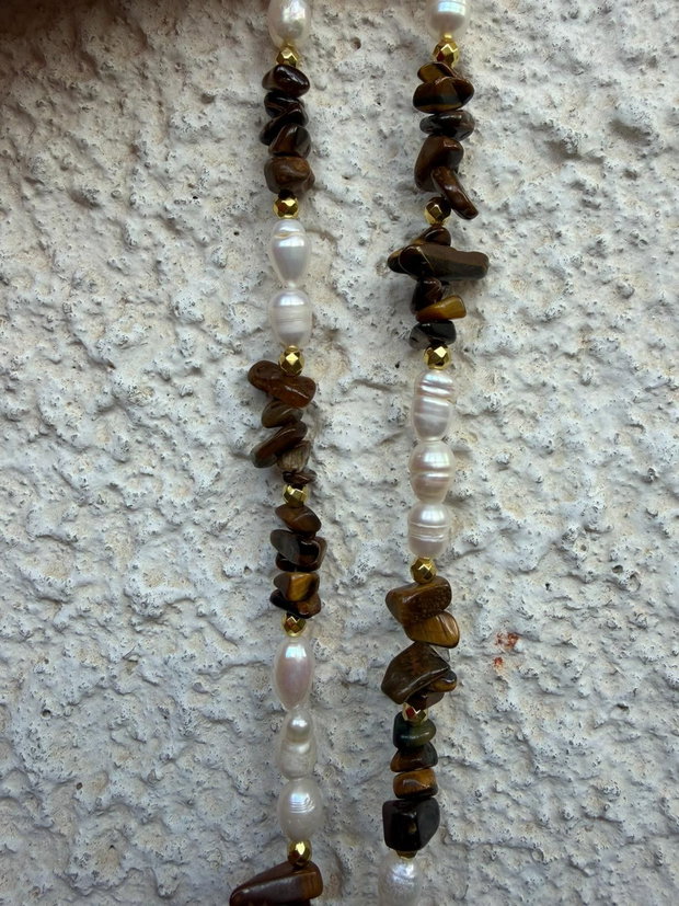 Colier mix pietre semipretioase