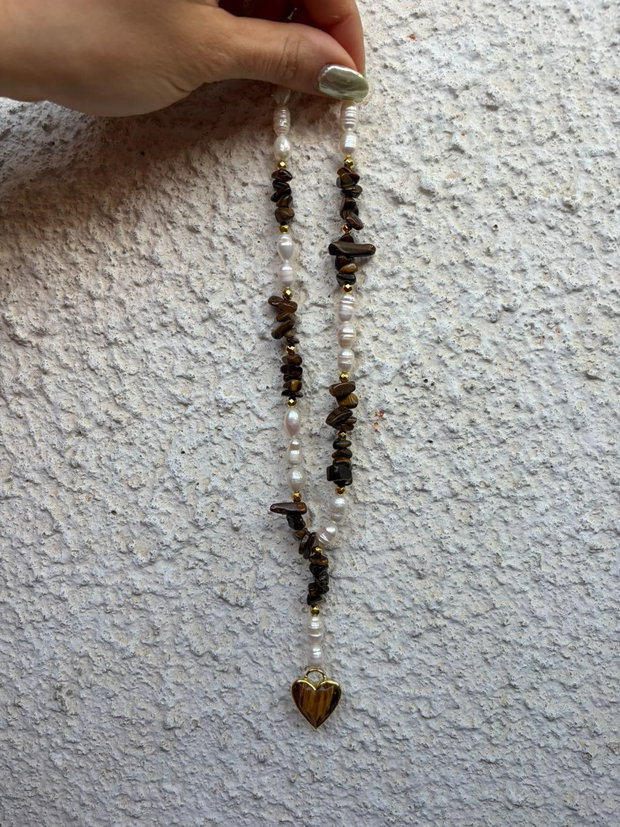 Colier mix pietre semipretioase