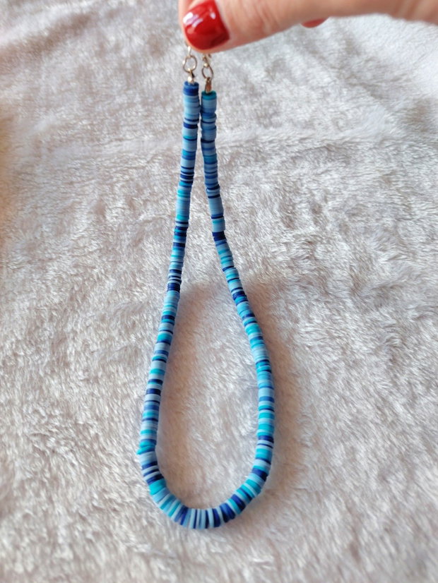 Colier Heishi Blu
